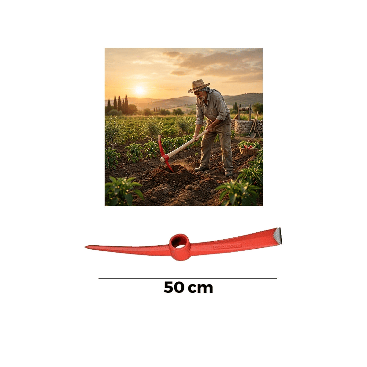 Kazma Çelik 50cm Bx40