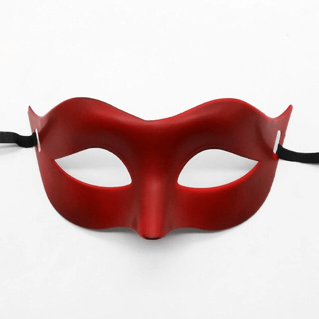 Kırmızı Renk Masquerade Kostüm Partisi Venedik Balo Maskesi Bx40