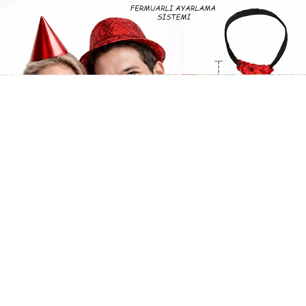 Kırmızı Renk Pul Payetli Işıltılı Parti Kravatı 33 Cm Bx40