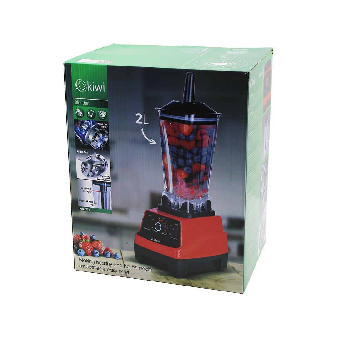 KİWİ KSB-2251 PRO STANDLI BLENDER BUZ KIRICI ÇOK AMAÇLI BLENDER DOĞRAYICI 1500W6 BIÇAKHAZNE=2LT 9 KADEME HIZ (3936)