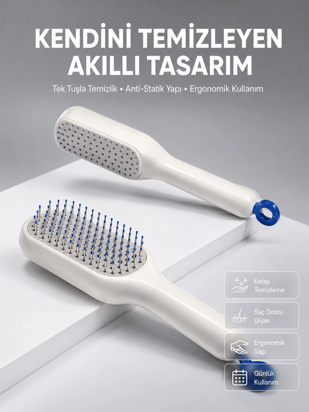 Kolay Temizlenen Fırçası Evcil Hayvanlara Özel Tüy Temizleme