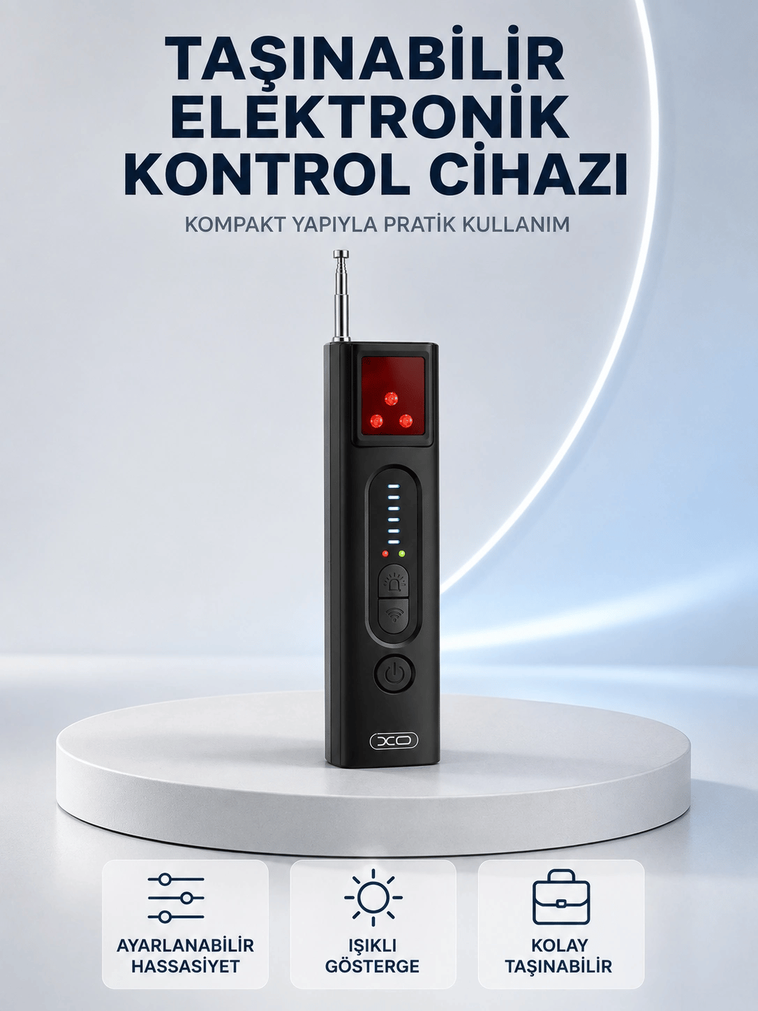 Kompakt Elektronik Kontrol Cihazı Çok Kademeli Hassasiyet Ayarlı Işıklı Gösterge