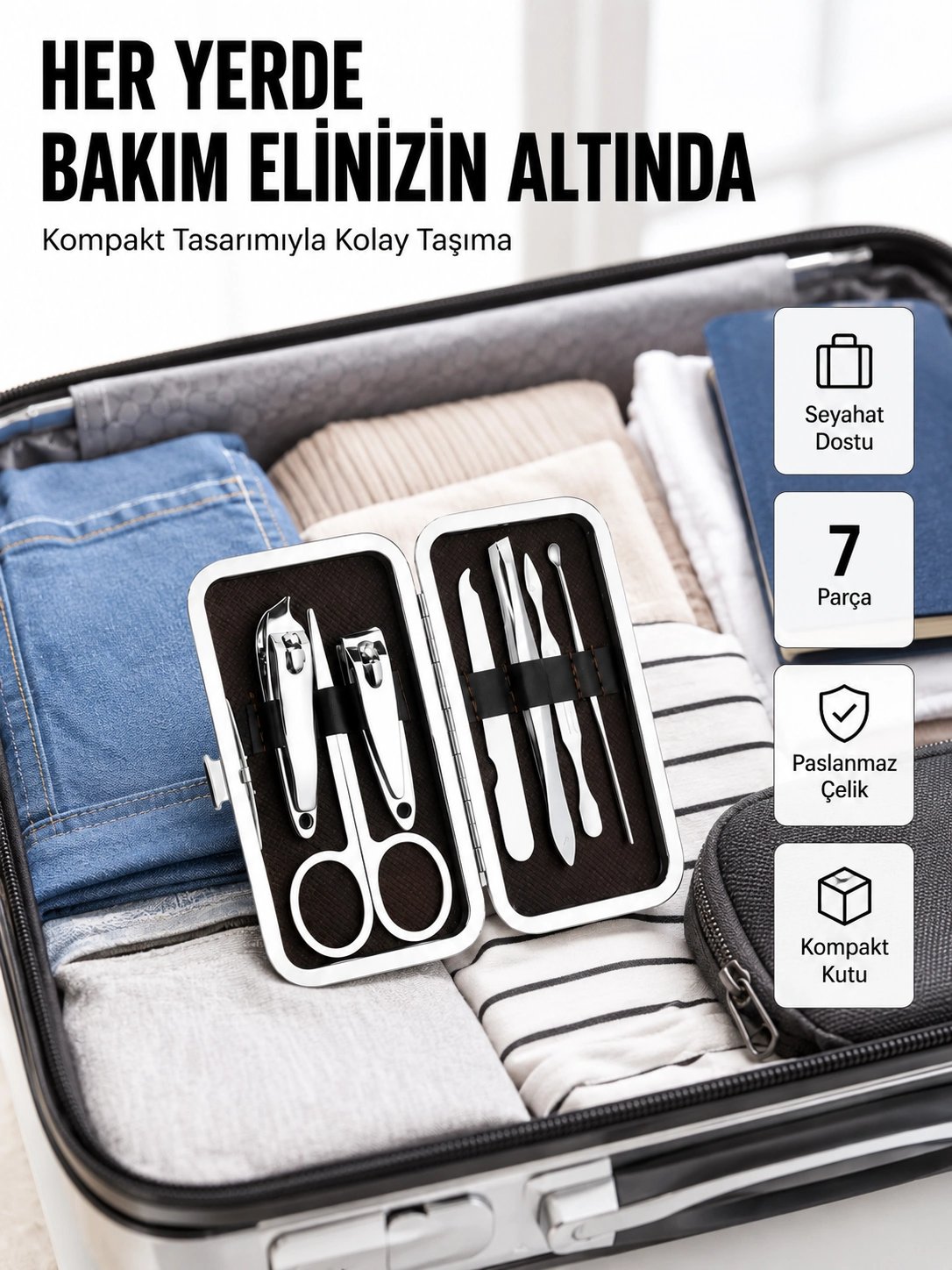 Kompakt Tasarımlı El ve Ayak Bakım Seti