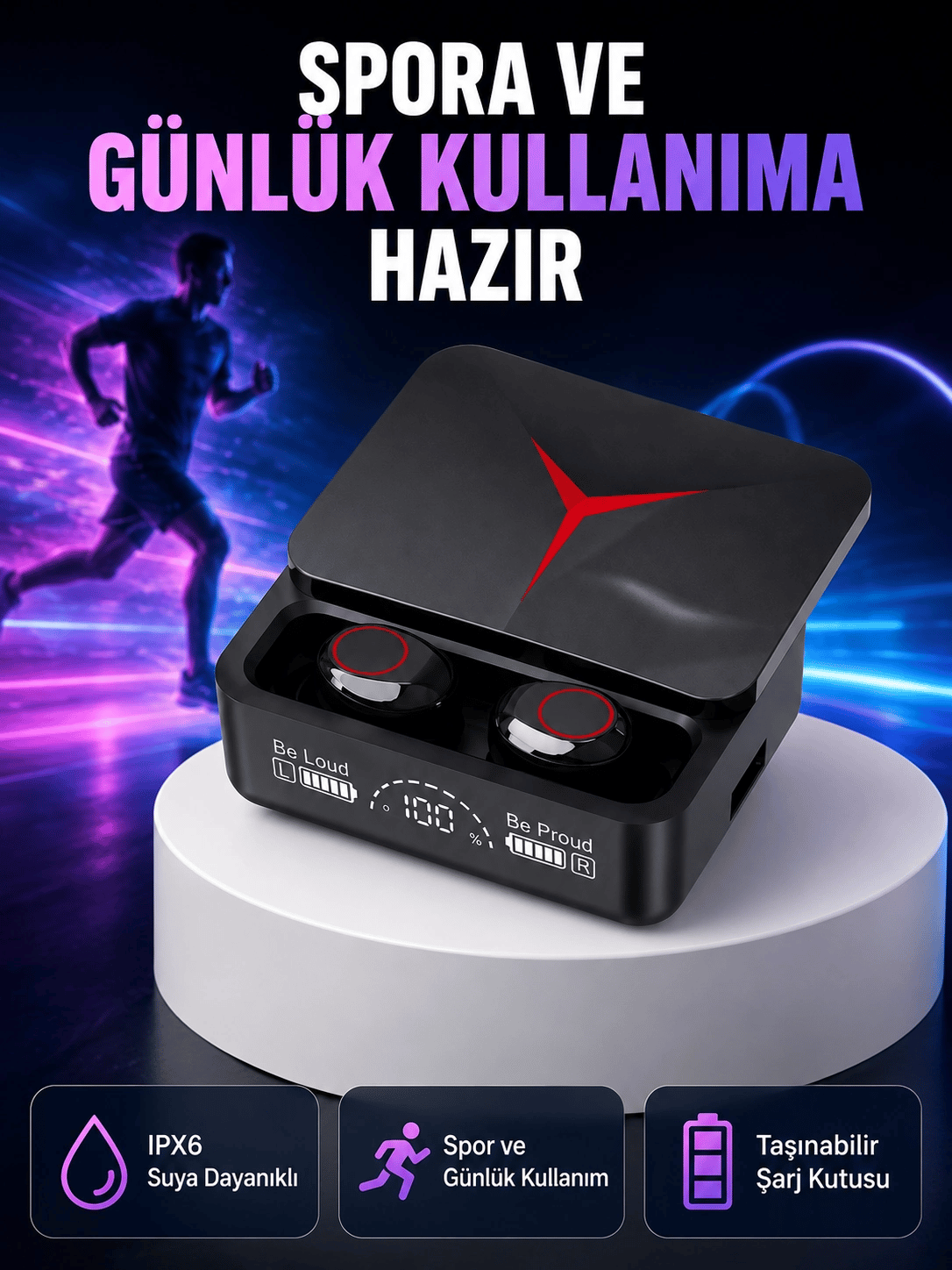 Kristal Ses Kaliteli Bluetooth Kulaklık – Android ve iOS Uyumlu Yeni Nesil