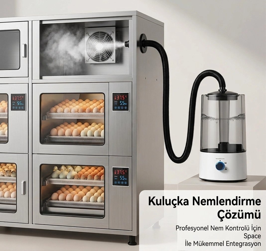 Kuluçka Makinesi Nem Cihazı 4 Litre Ultrasonik Nemlendirici Otomatik Nem Kontrol Sistemi Civciv Çıkım Makinesi İçin