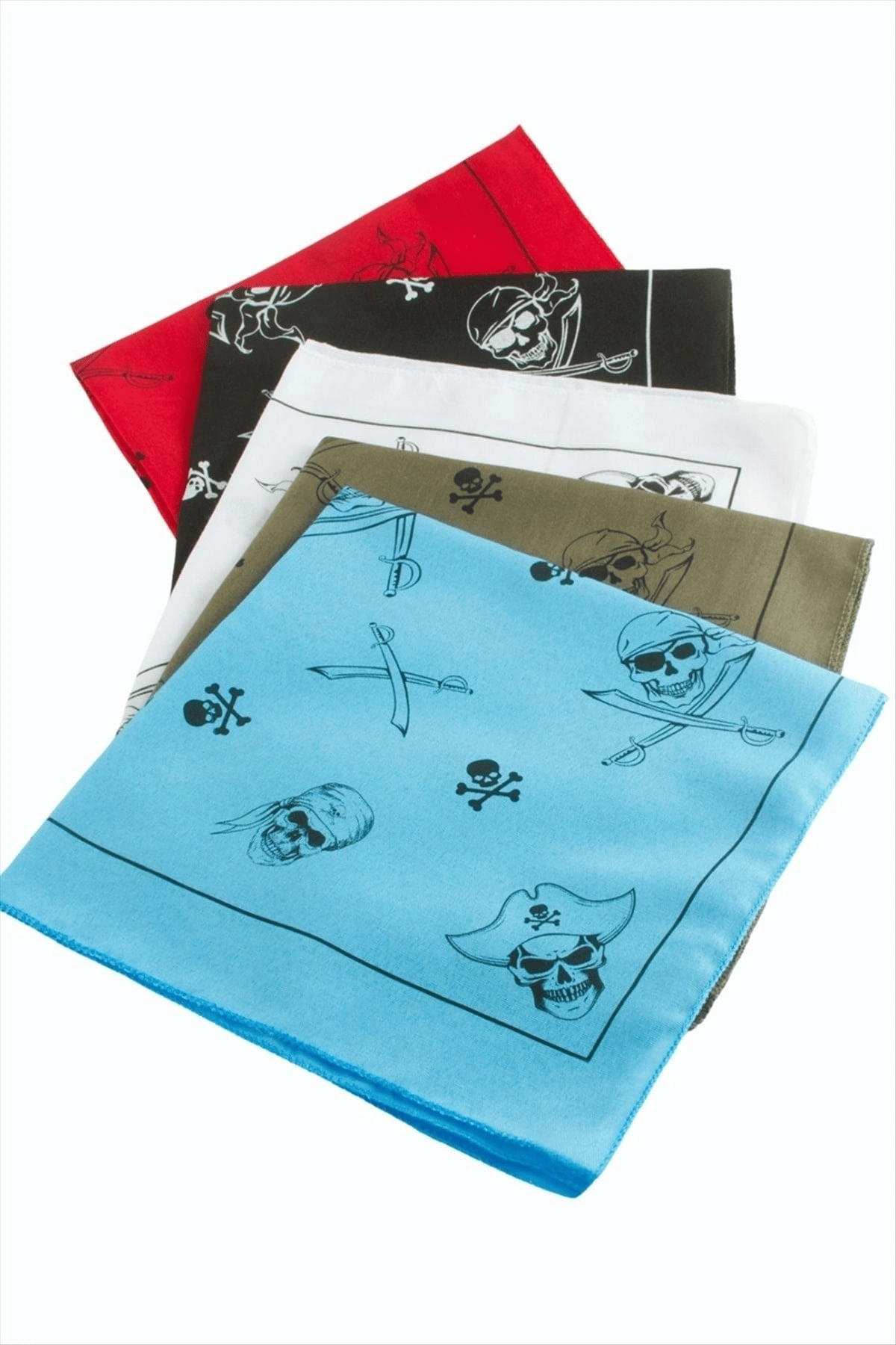 Kuru Kafa Desenli Keten Bandana 50*50
