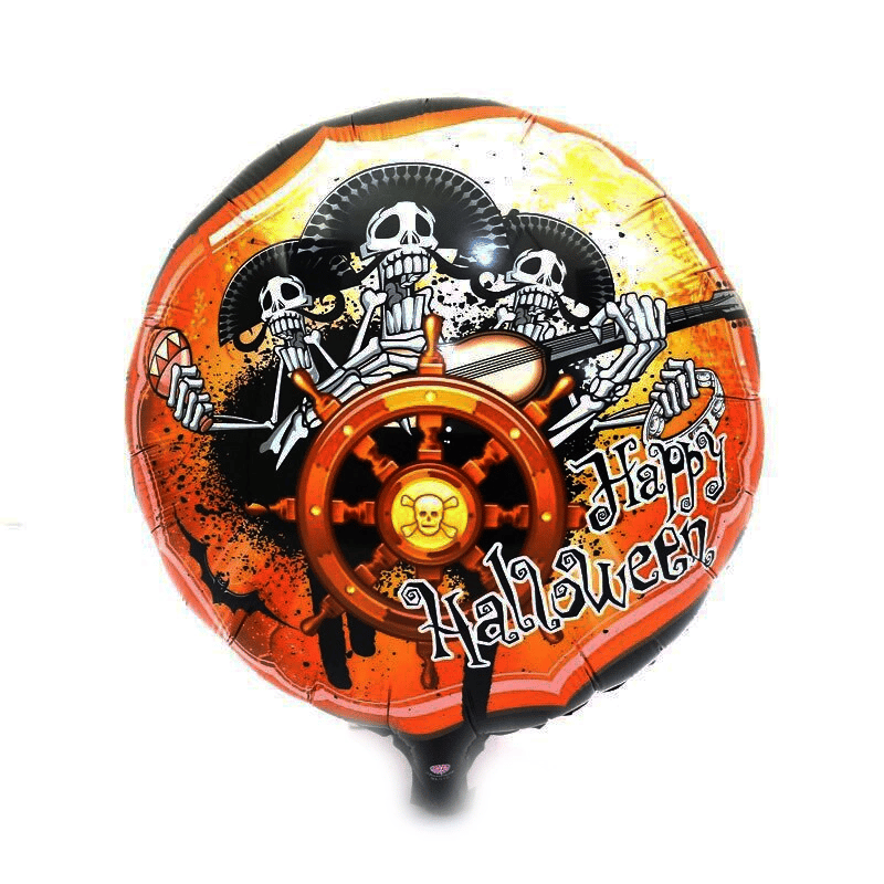 Kuru Kafalı Korsanlar Halloween Şekilli Folyo Balon 45 Cm Bx40