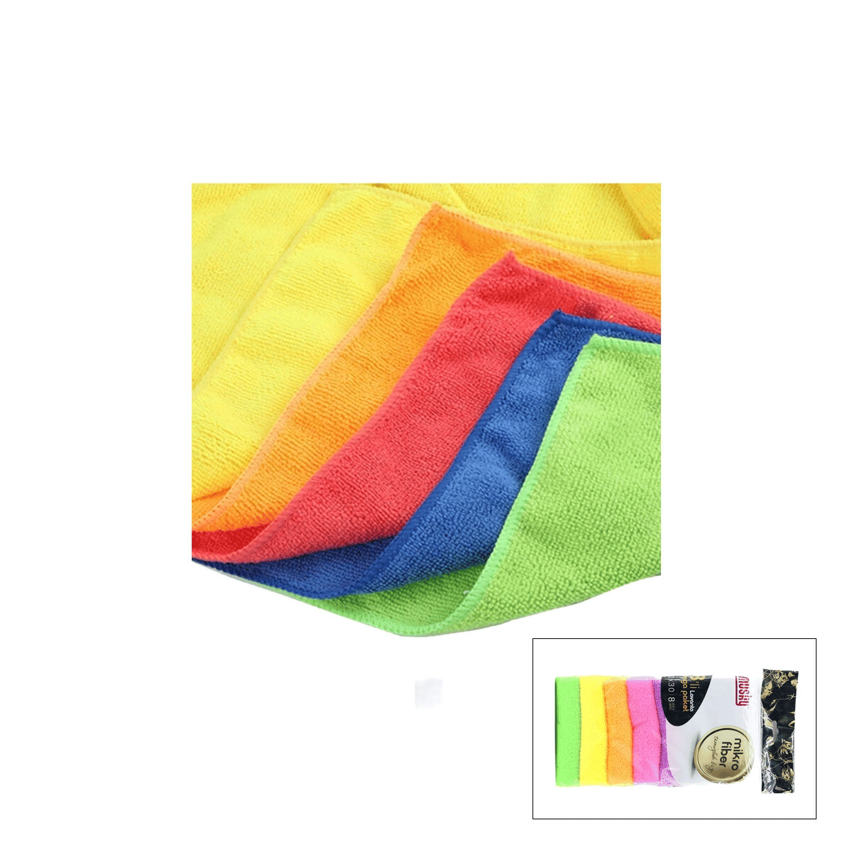 Lavanta 8pcs Mikrofiber Temizlik Bezi Bx40