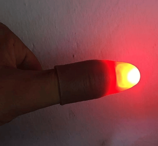 Led Işıklı Sihirli Parmak Işıklı Parmak Şaka Parmak Bx40