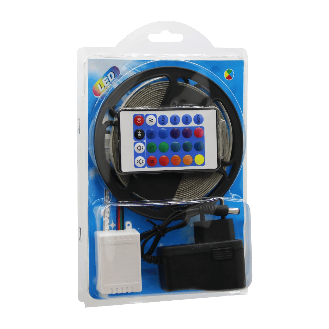 Led Rgb Kumandalı Şerit Led 5mt Bx40