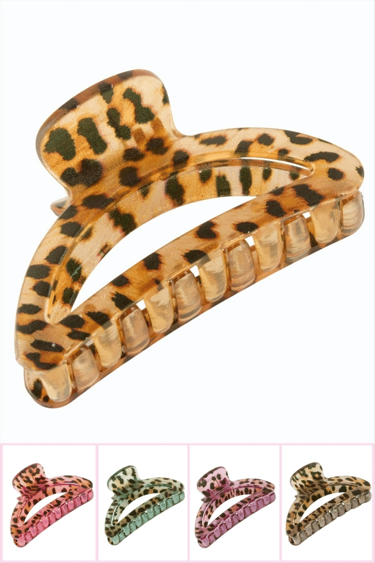 Leopar Desenli Oval Mandal Toka 8 cm
