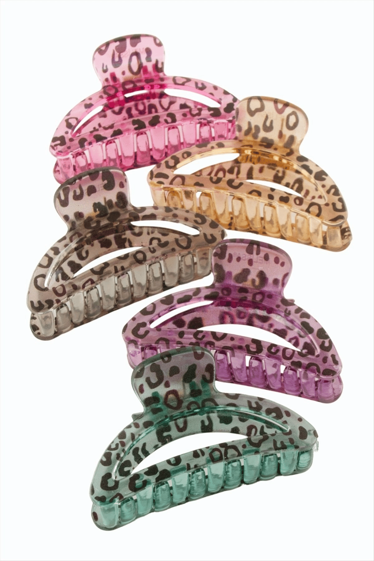 Leopar Desenli Oval Mandal Toka 8 cm
