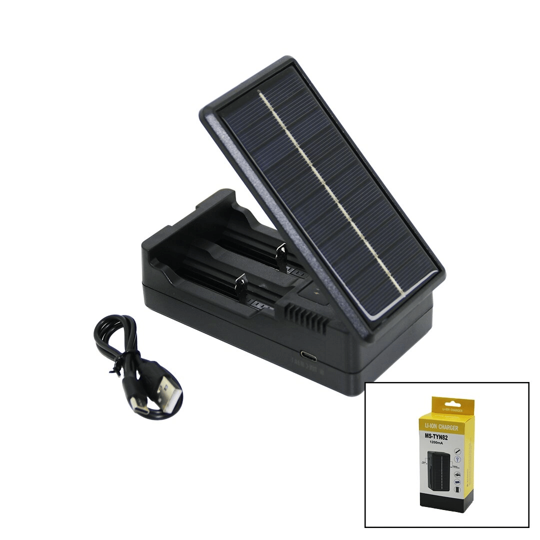 Lı-ıon Charger Ms-tyn82  Solar - Güneş Enerjili   2li   Pil Şarj  Aleti  1200ma Bx40