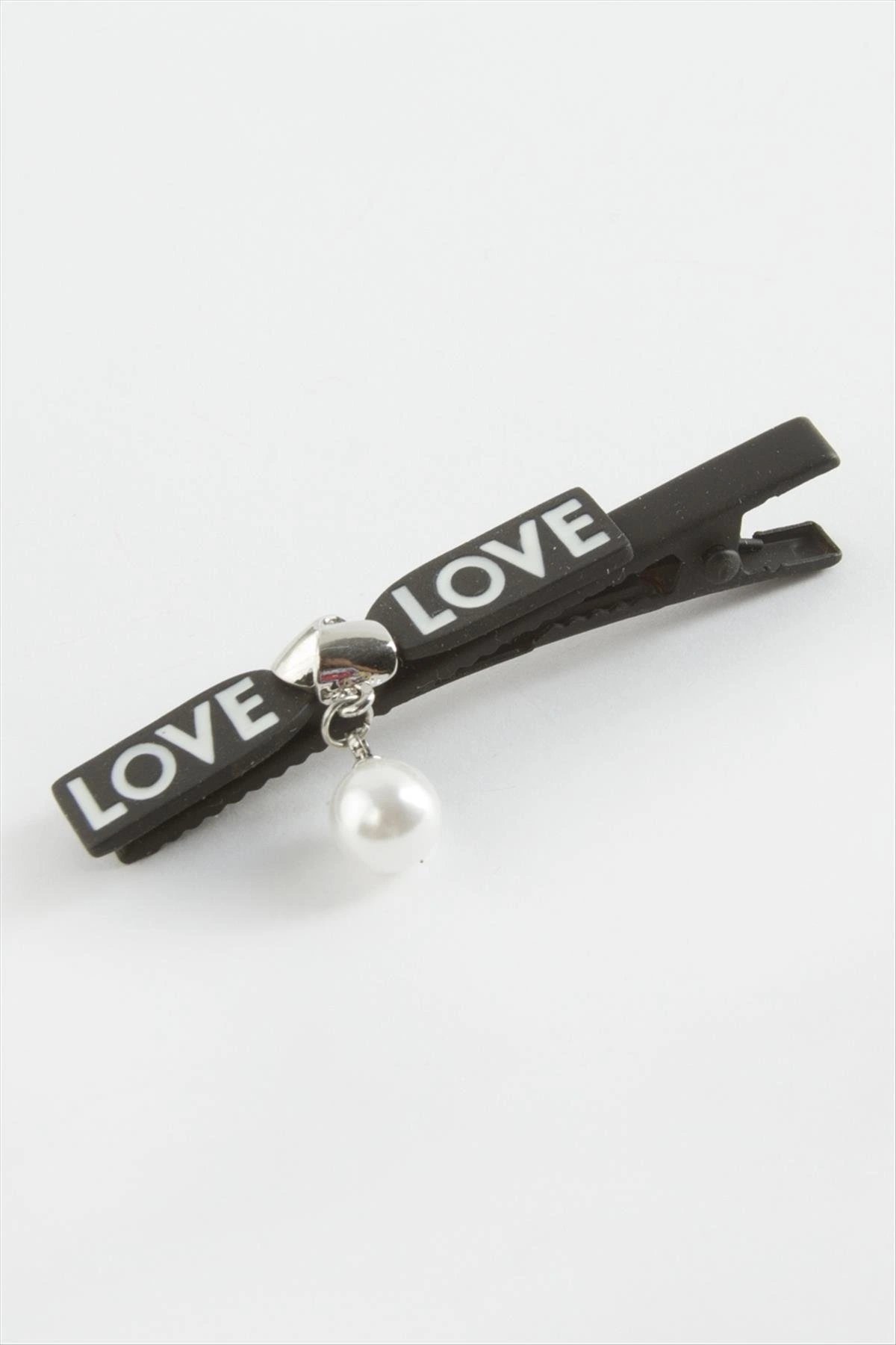 Love Yazılı İnci Pens Toka