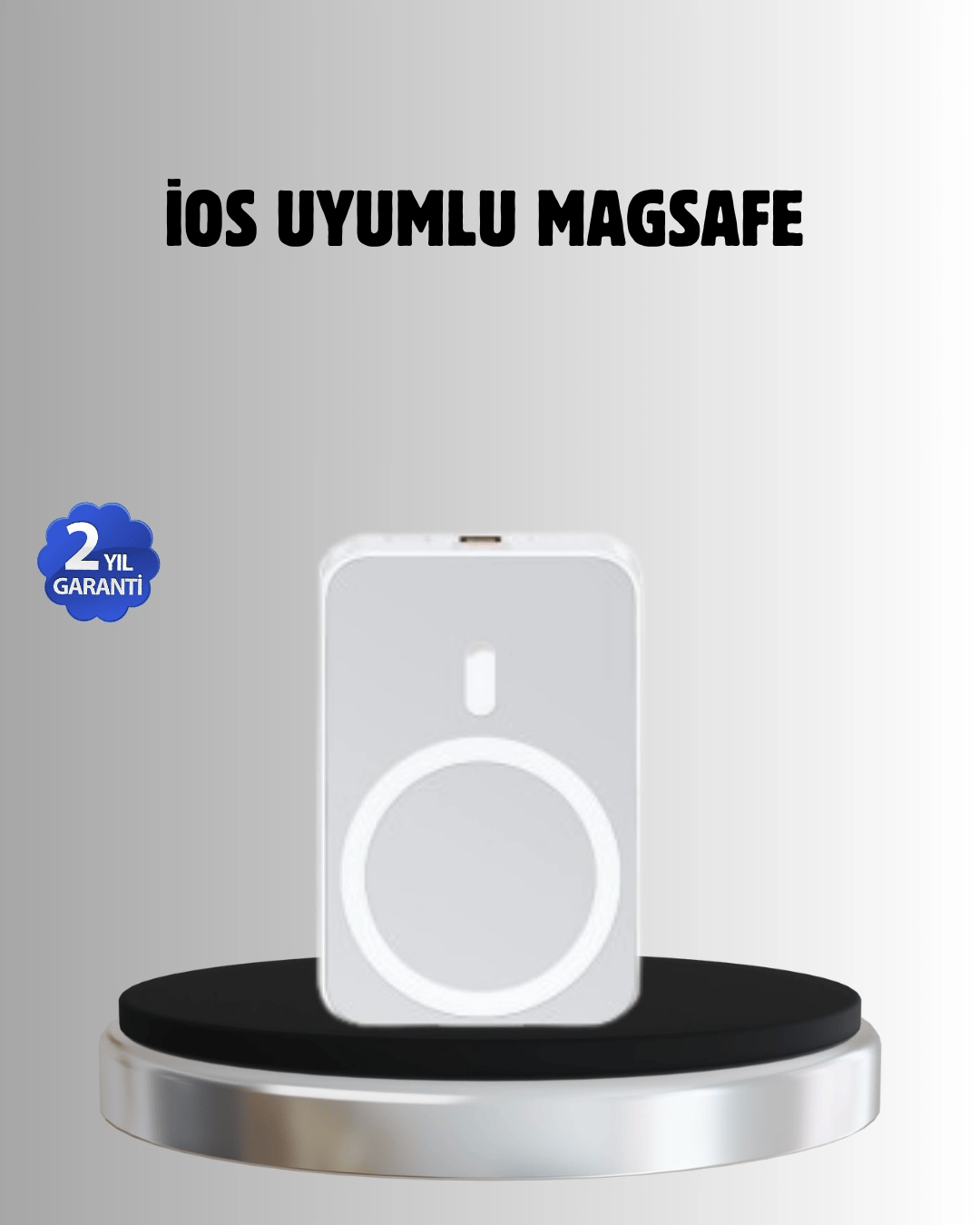 MagSafe Battery Pack Kablosuz Hızlı Şarj, Kompakt ve Taşınabilir Güç Bankası