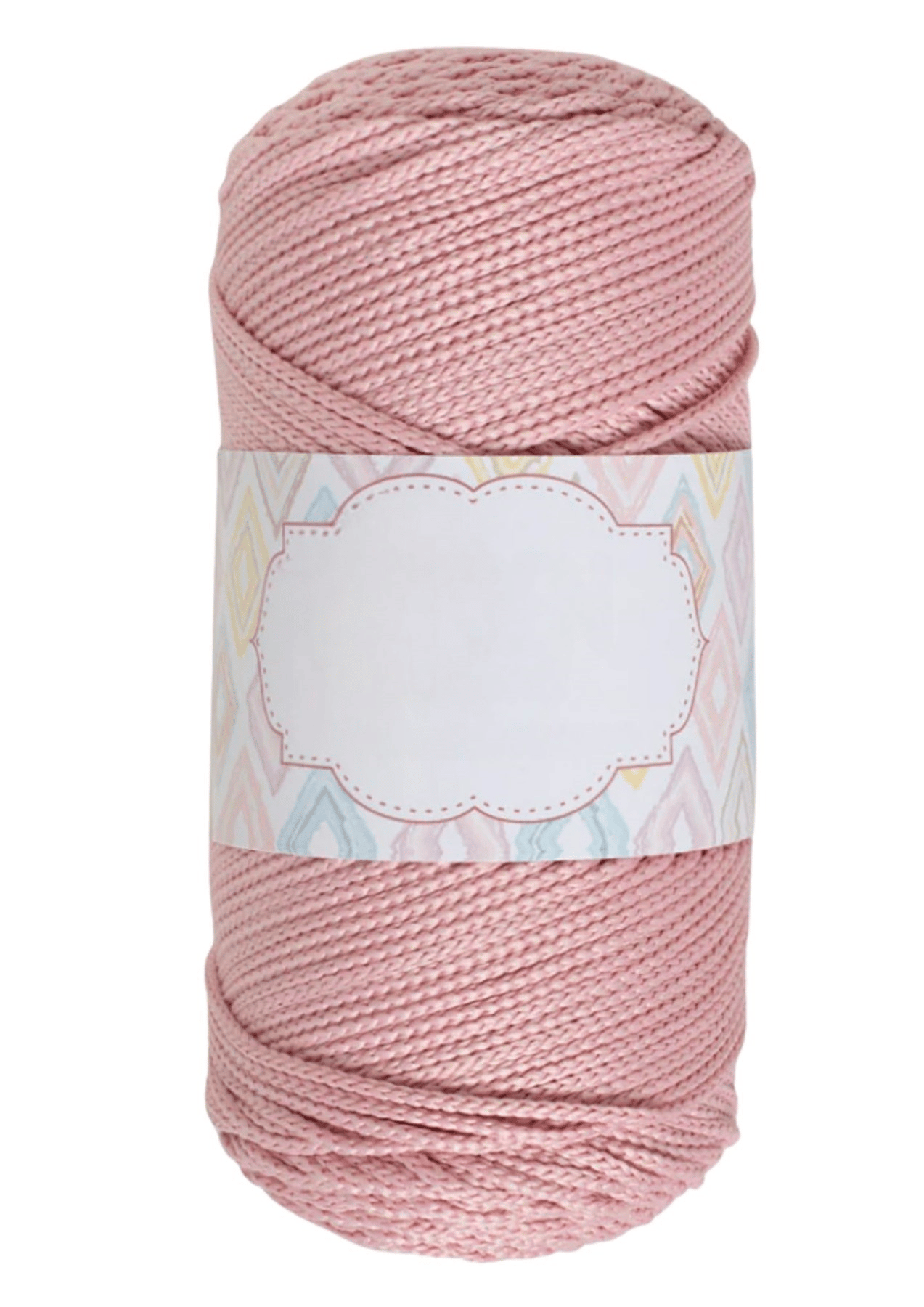 Makrome İpi 3mm Polyester Açık Pembe