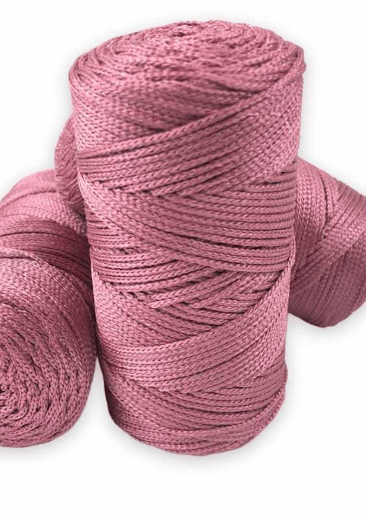 Makrome İpi 3mm Polyester Gül Kurusu