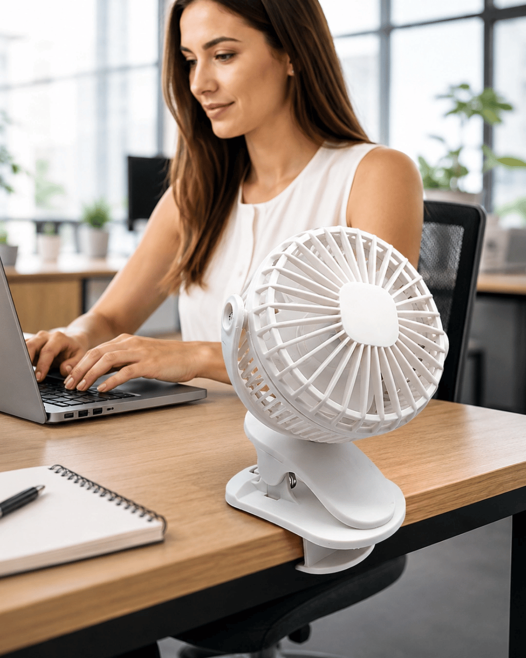 Mandallı Güçlü Hava Üfleyen Masa ve Bebek Arabası Fanı