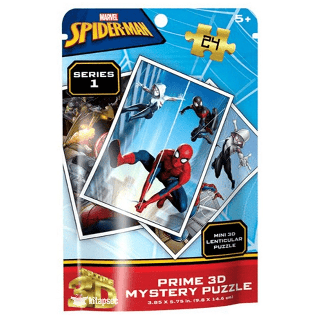 Marvel Spider-Man Seri 1  Mystery Puzzle 24 Parça