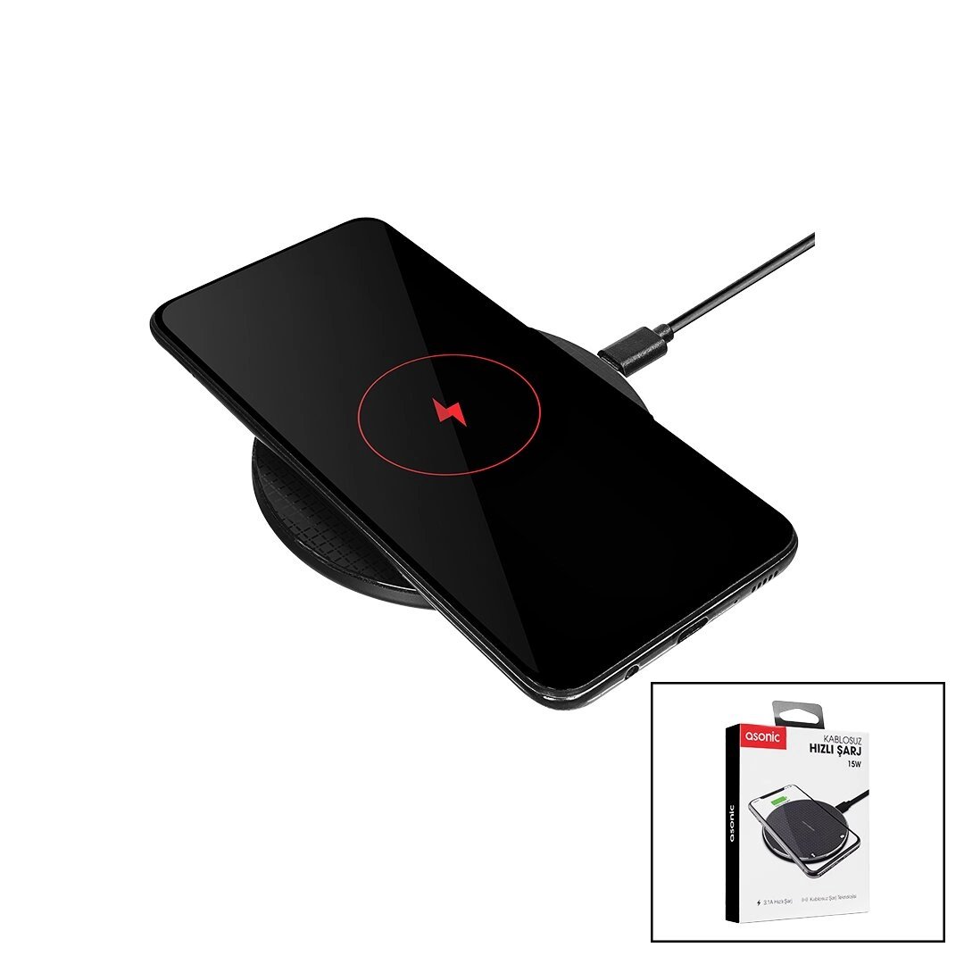 Masa Üstü  Kablosuz  Hızlı Şarj Cihazı  3.1a - 15w As-w150 Bx40