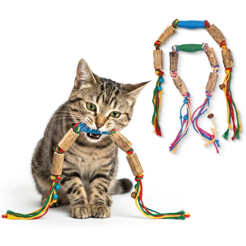 Matatabi Kedi Oyuncağı - Doğal Çiğneme Oyuncağı - Pamuk İp