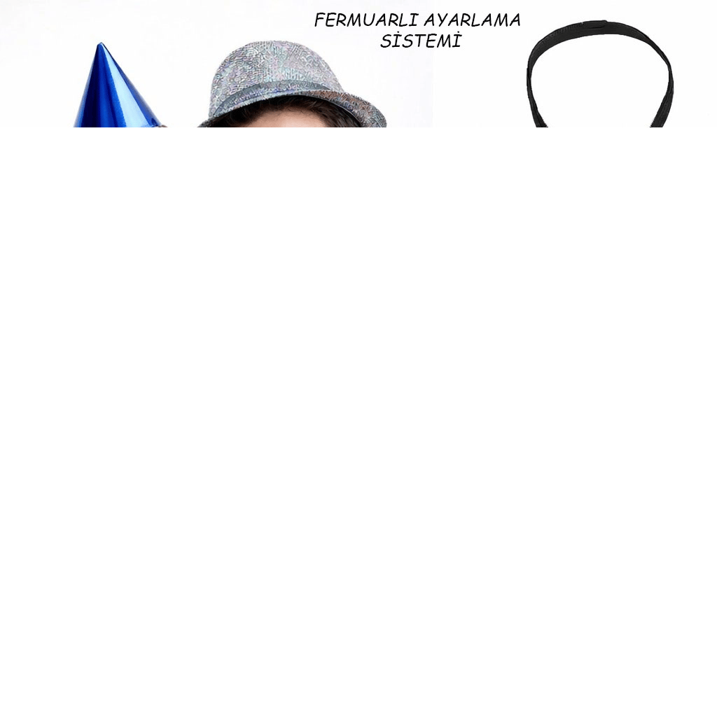 Mavi Renk Pul Payetli Işıltılı Parti Kravatı 33 Cm Bx40