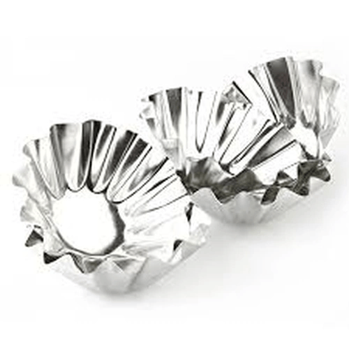 Metal Küçük 6 Parça  Kek Kapsülü Bx40