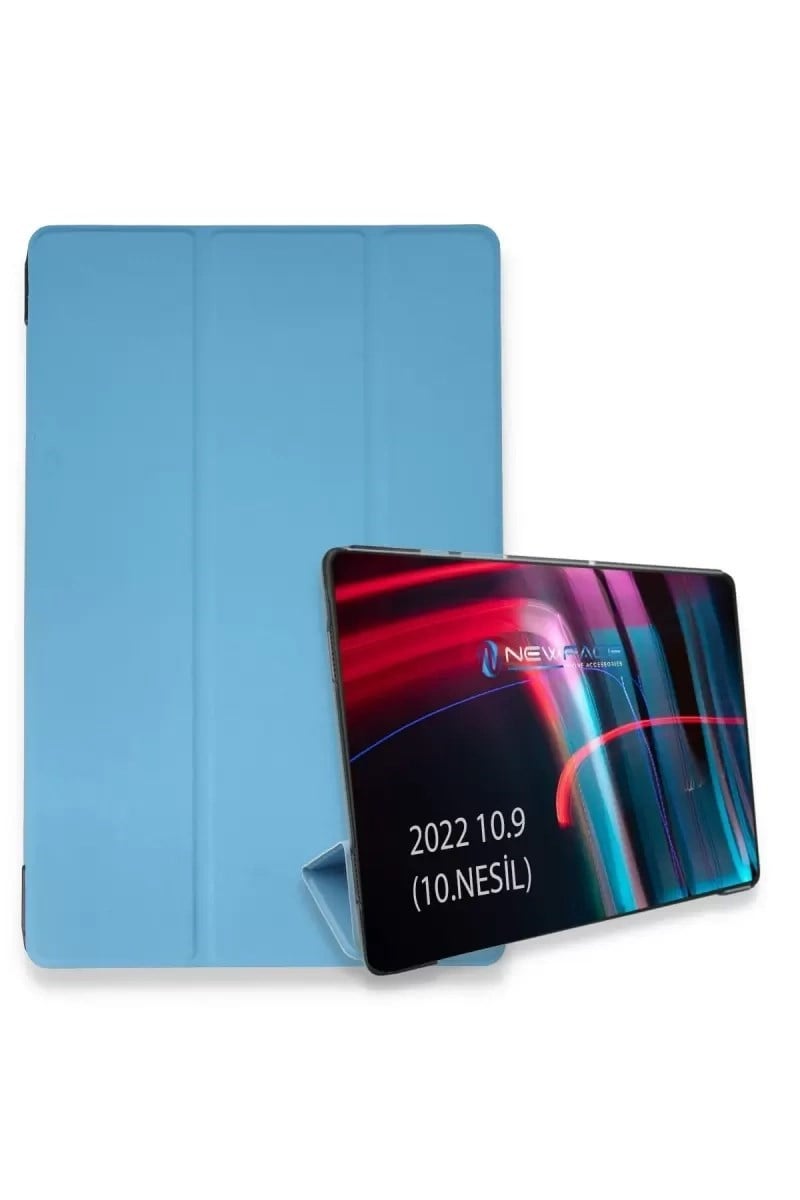 Mey İthalat®   iPad 2022 10.9 (10.nesil) Kılıf Tablet Smart Kılıf - Mavi