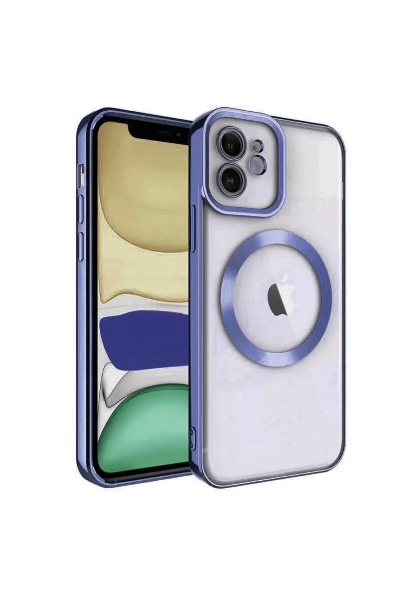 Mey İthalat®   iPhone 11 Kılıf Kross Magneticsafe Kapak - Lacivert