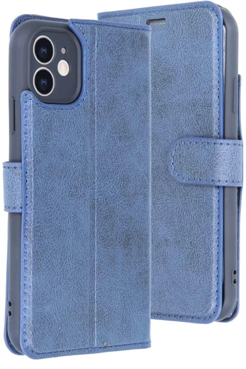 Mey İthalat®   iPhone 11 Kılıf Trend S Plus Kapaklı Kılıf - Lacivert
