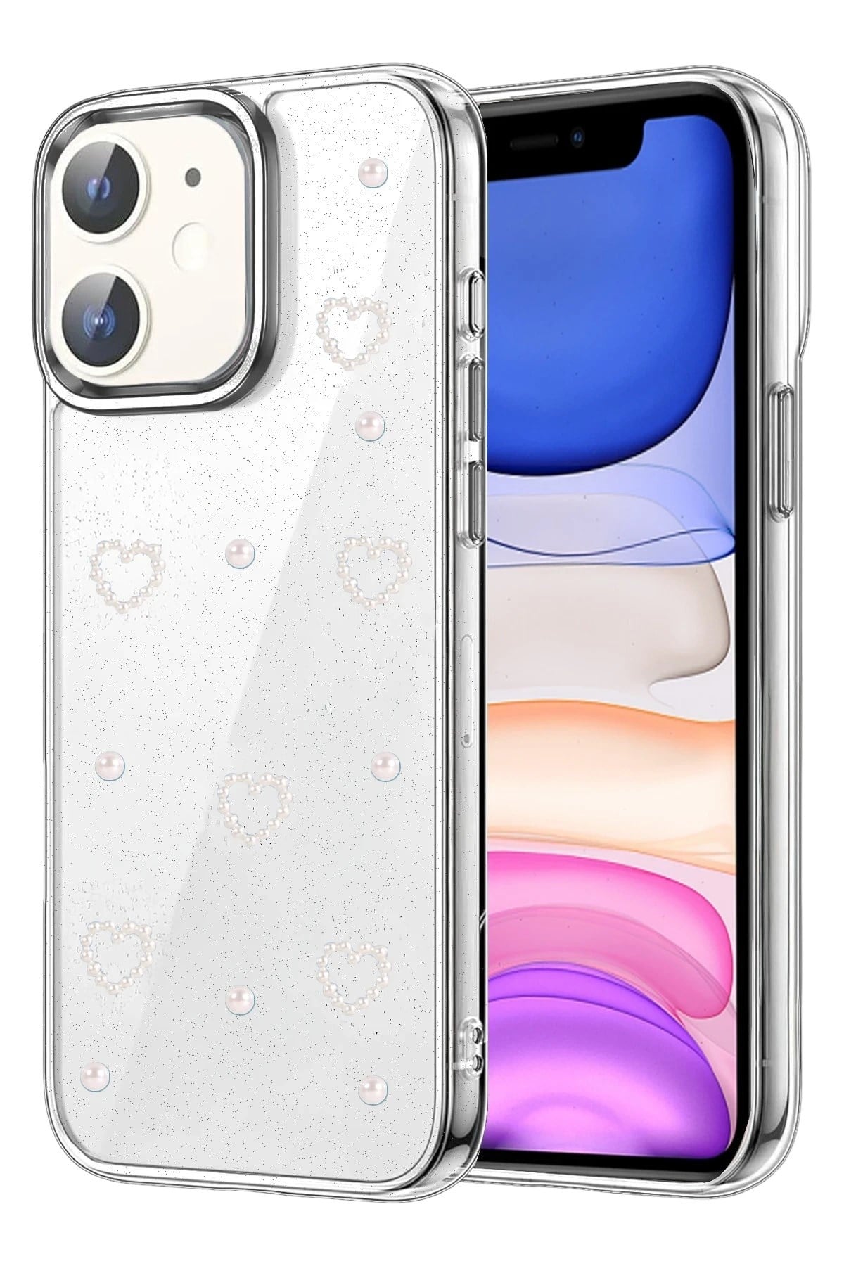 Mey İthalat®   iPhone 12 Fiyonk Desenli Kapak - Desen 10