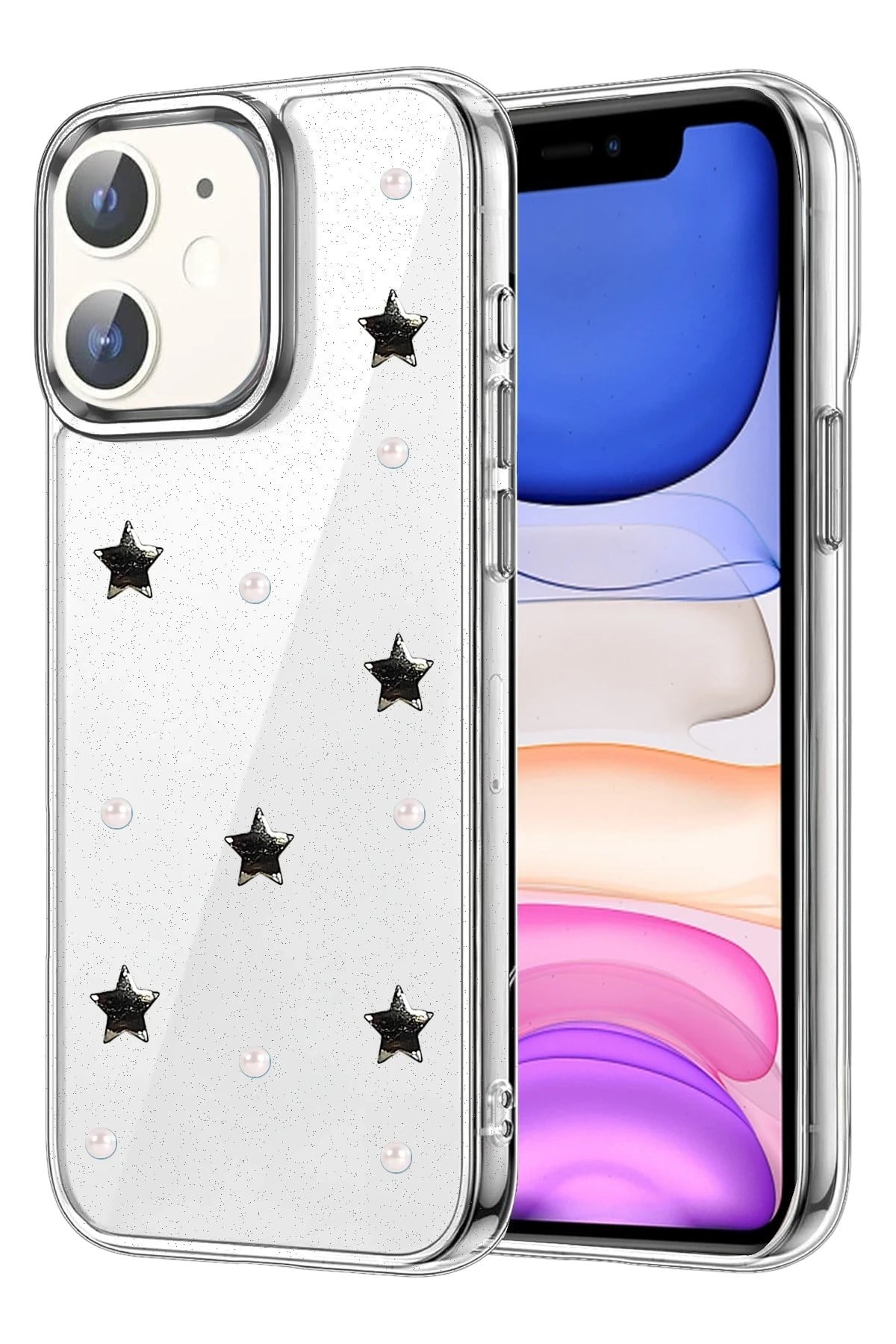 Mey İthalat®   iPhone 12 Fiyonk Desenli Kapak - Desen 7
