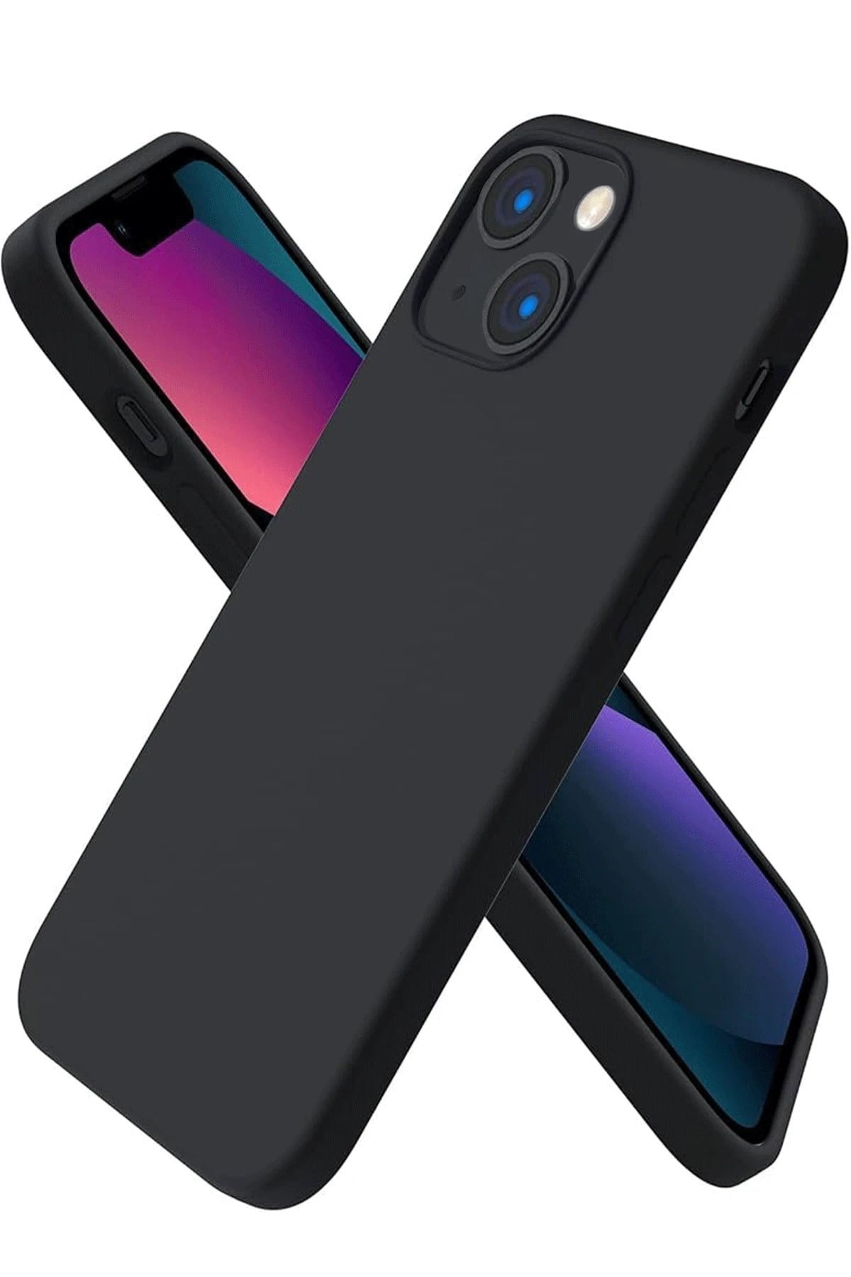 Mey İthalat®   iPhone 13 Mini Kılıf First Silikon - Siyah