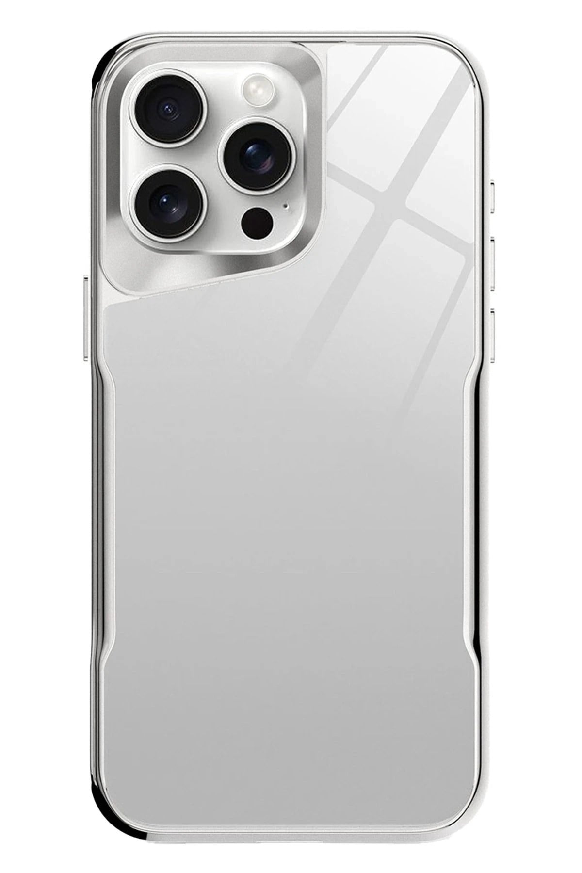 Mey İthalat®   iPhone 14 Pro Craft Kapak - Gümüş