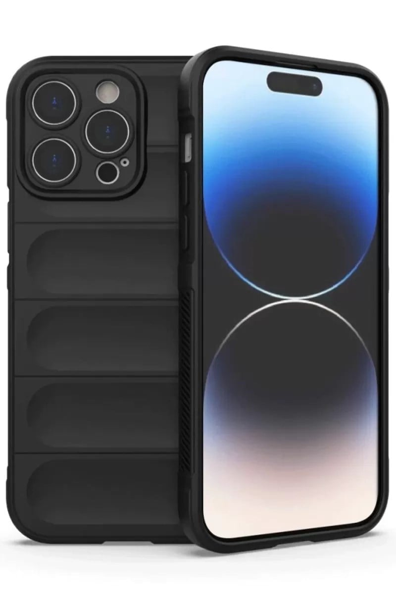 Mey İthalat®   iPhone 14 Pro Max Kılıf Optimum Silikon - Siyah