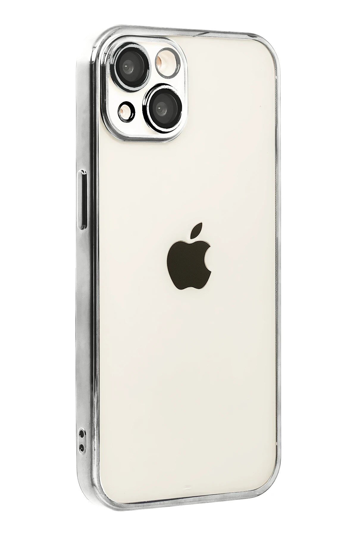 Mey İthalat®   iPhone 15  Lensli Silikon - Titan Gri
