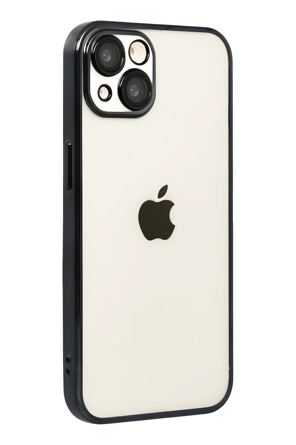 Mey İthalat®   iPhone 15  Lensli Silikon - Siyah