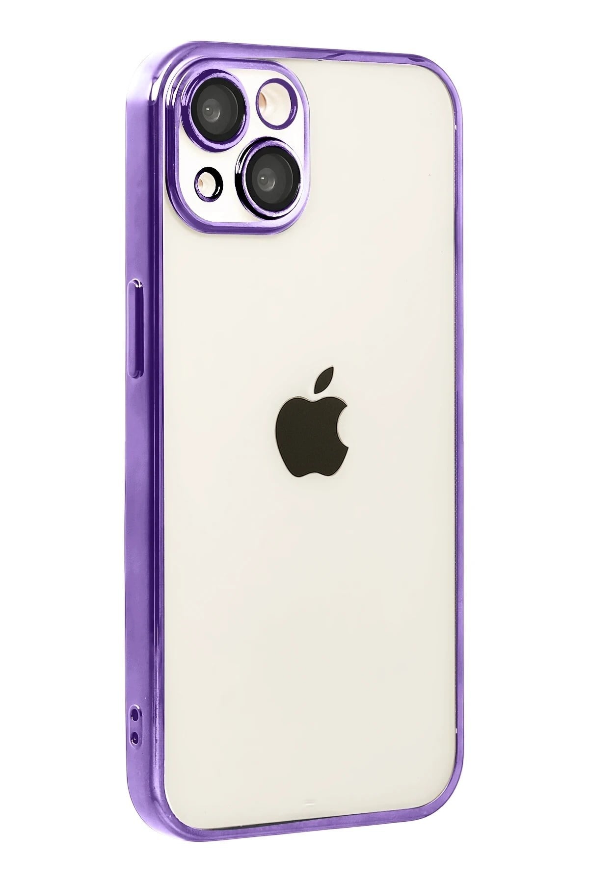 Mey İthalat®   iPhone 15  Lensli Silikon - Mor
