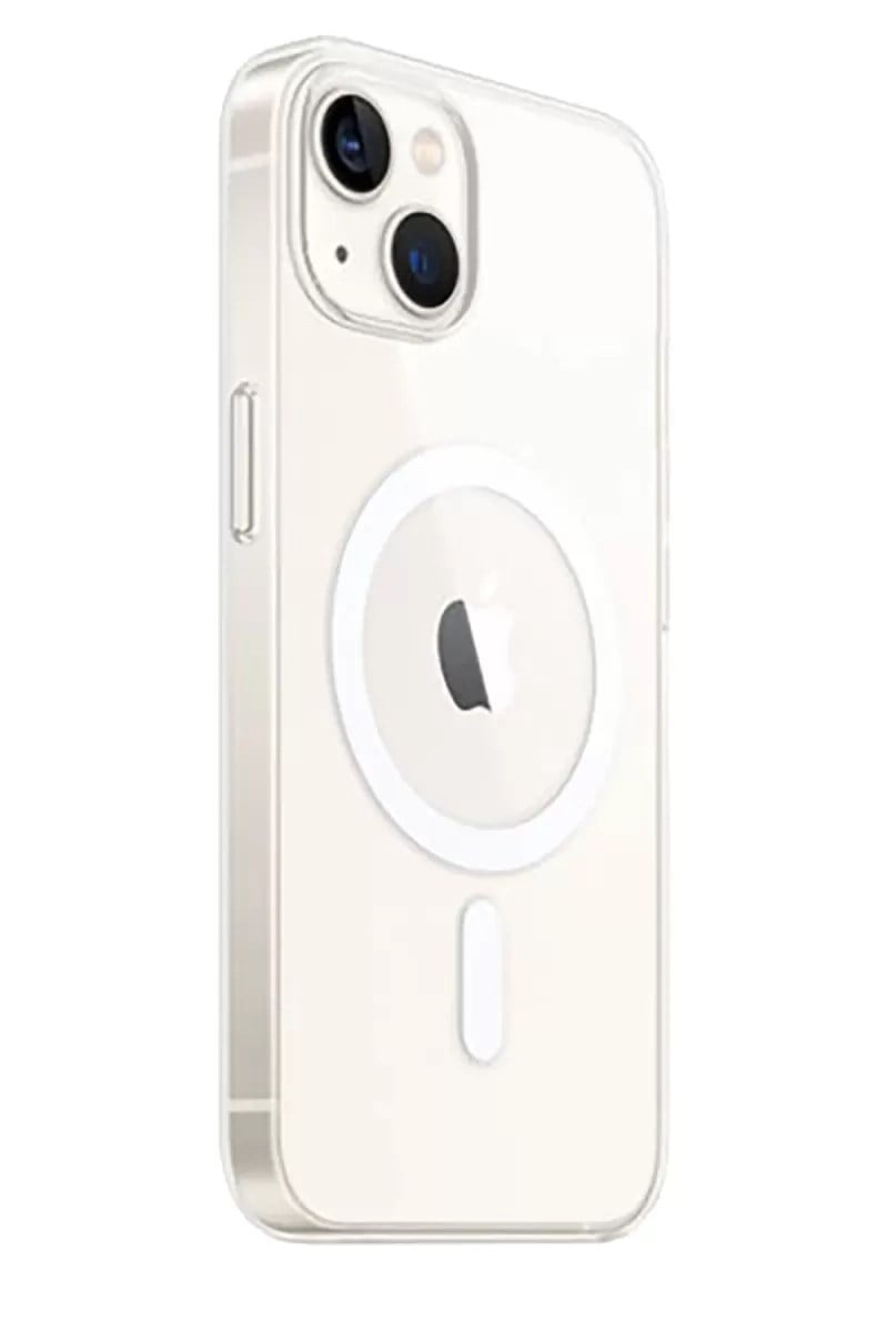 Mey İthalat®   iPhone 15 Plus Kılıf Magneticsafe Şeffaf Silikon - Şeffaf