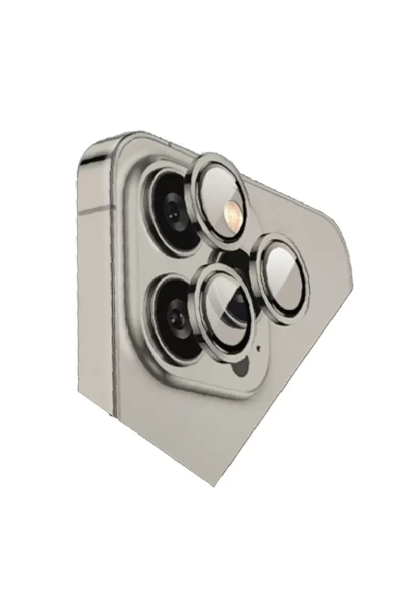 Mey İthalat®   iPhone 15 Pro Max Bilvis Titan Kamera Lens - Titan Gri