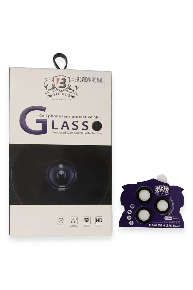 Mey İthalat®   iPhone 15 Pro Max Bilvis Titan Kamera Lens - Siyah