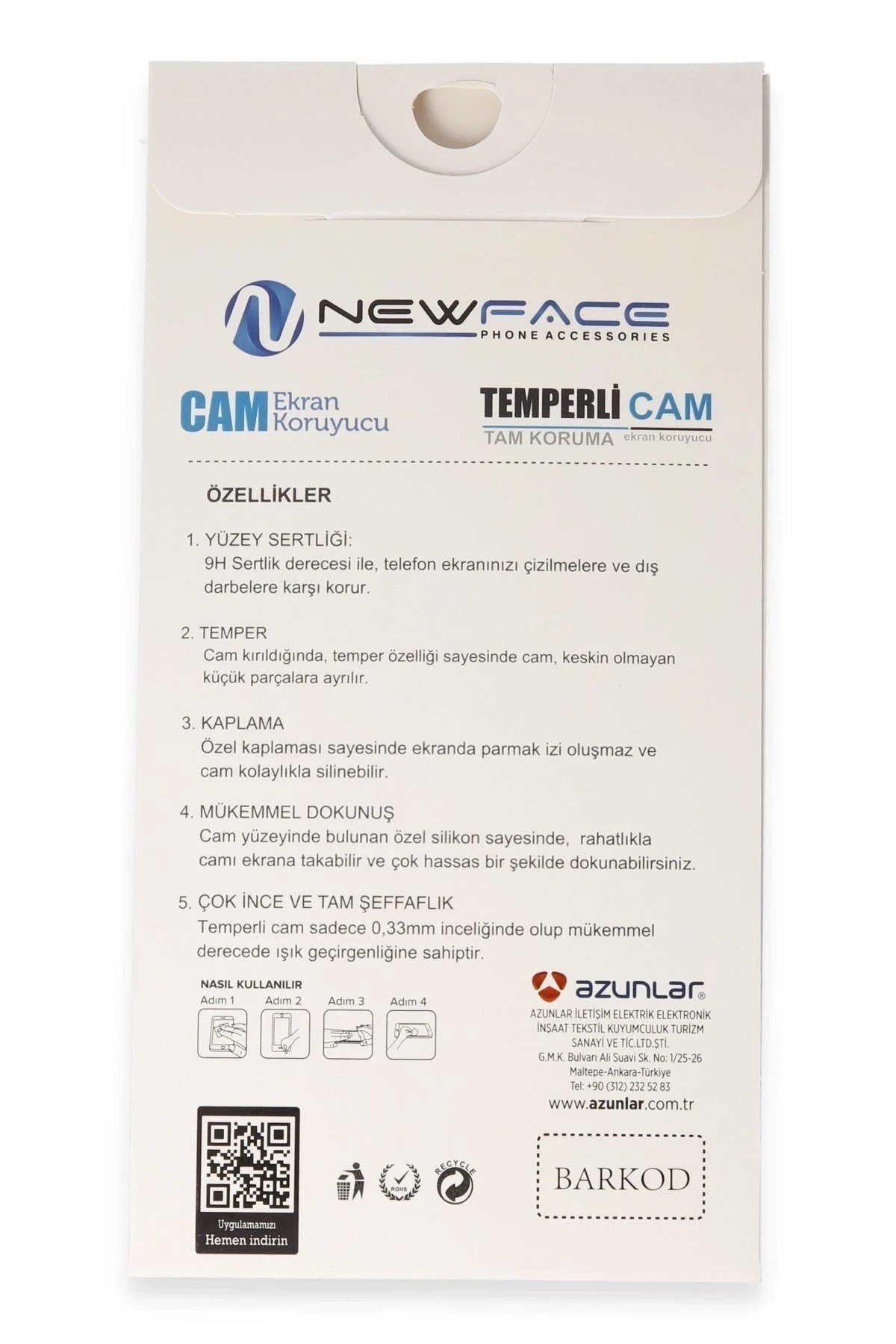 Mey İthalat®   iPhone 16 3D Antistatik Cam Ekran Koruyucu