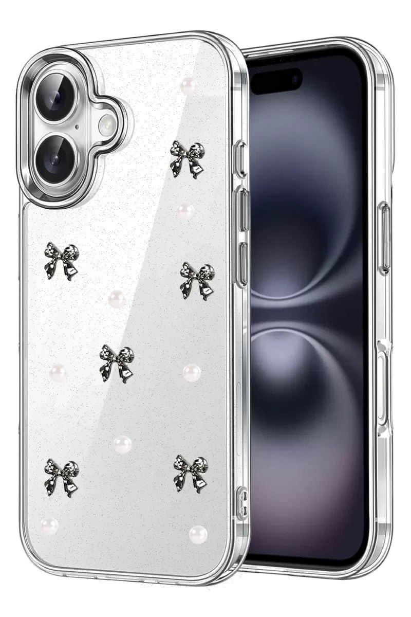 Mey İthalat®   iPhone 16 Fiyonk Desenli Kapak - Desen 8