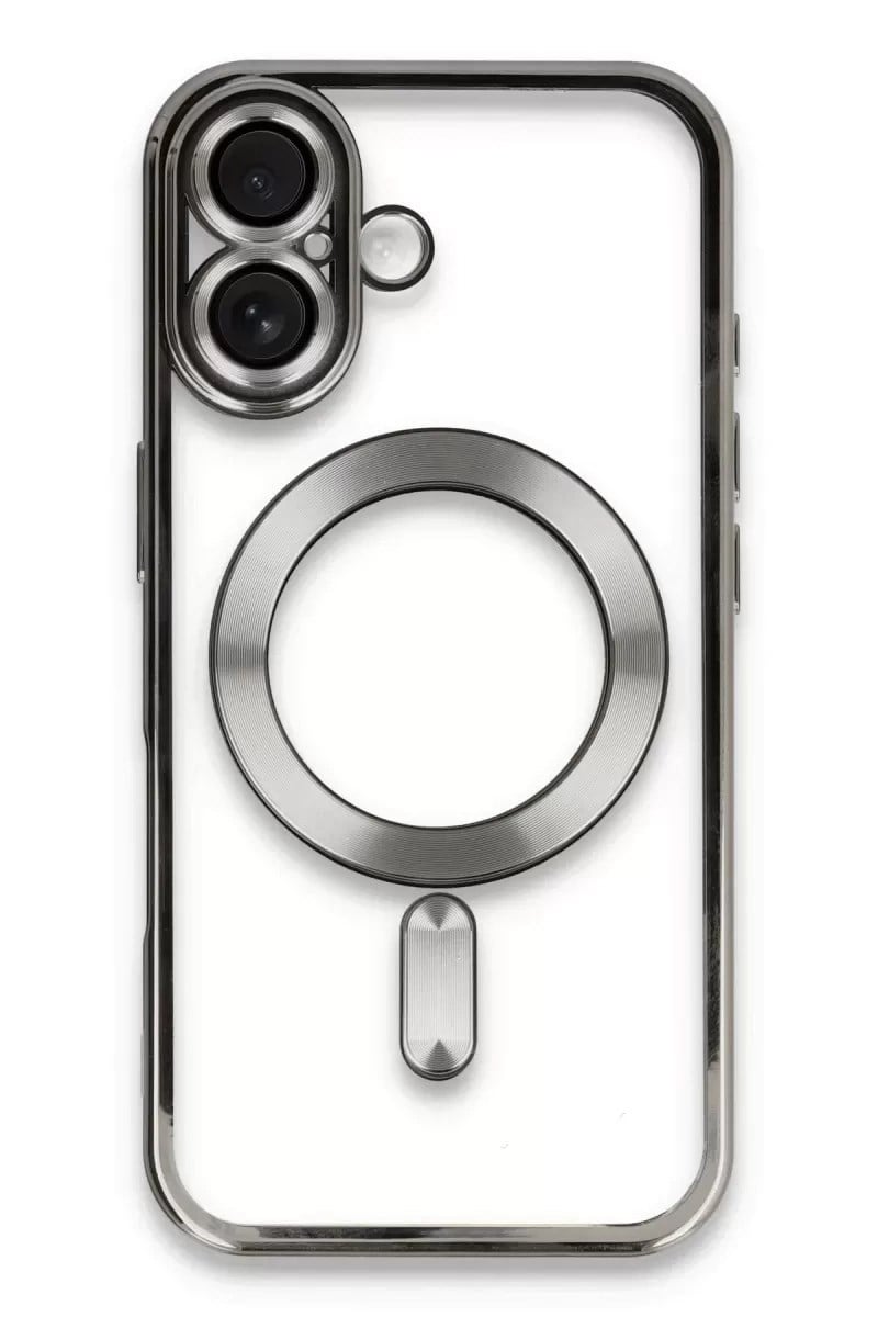 Mey İthalat®   iPhone 16 Kılıf Kross Magneticsafe Kapak - Titan Gri