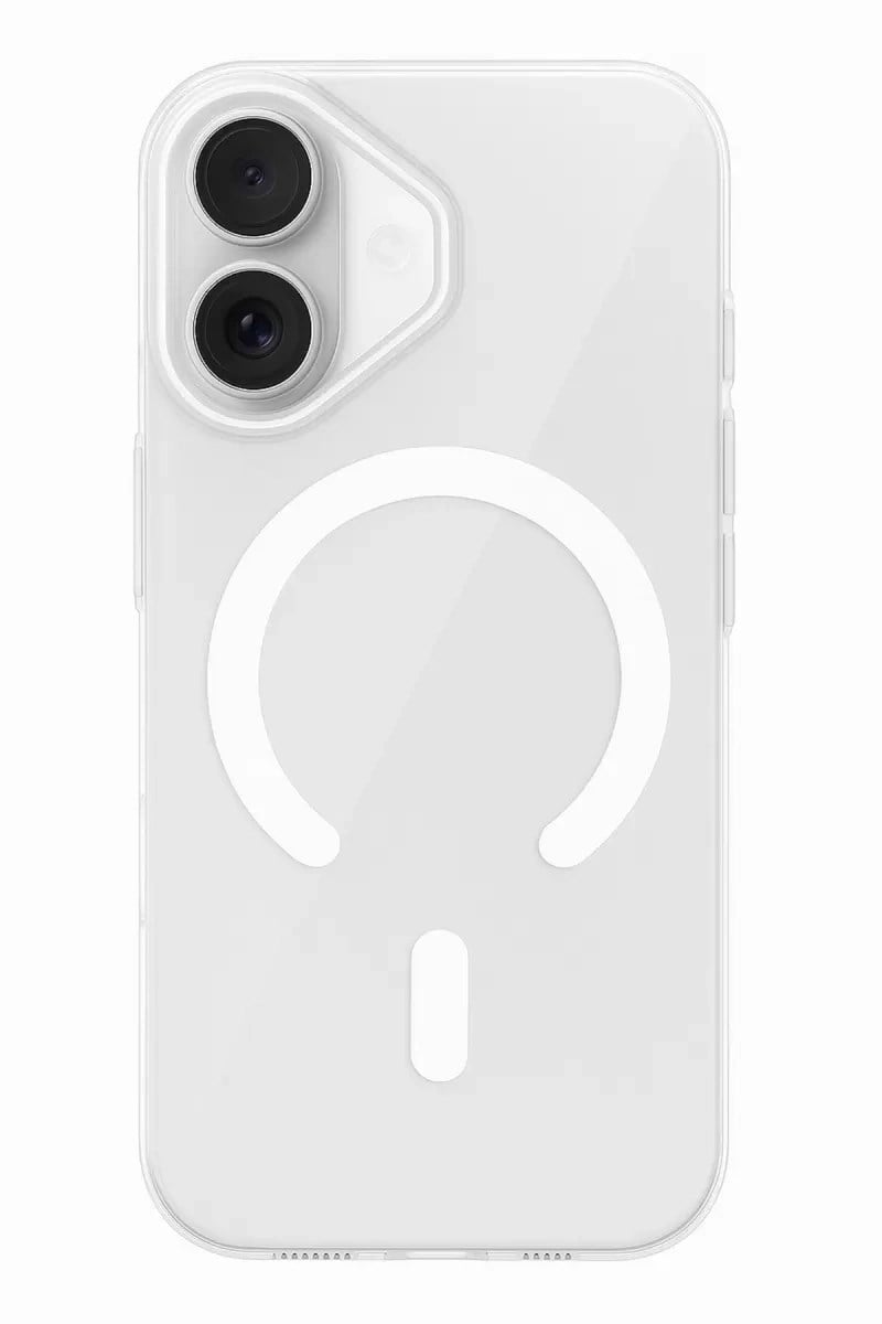 Mey İthalat®   iPhone 16 PC Blank Magsafe Kapak - Şeffaf