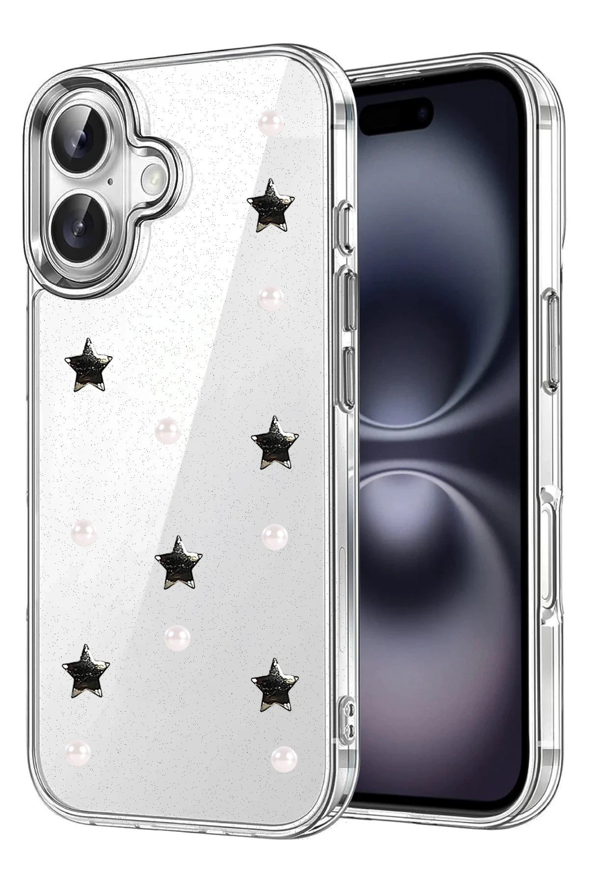 Mey İthalat®   iPhone 16 Plus Fiyonk Desenli Kapak - Desen 7