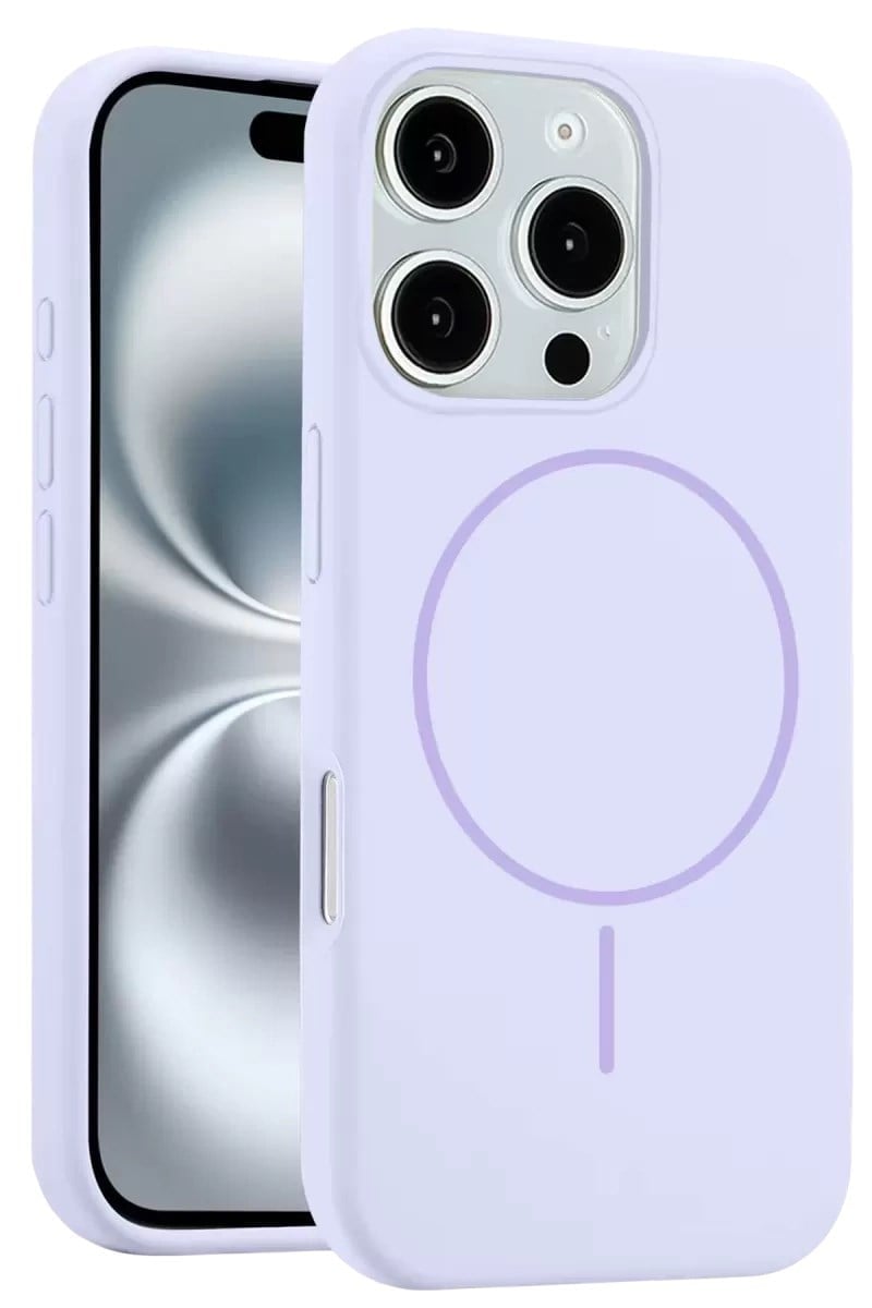 Mey İthalat®   iPhone 16 Pro Kılıf Jully Magsafe Kapak - Lila