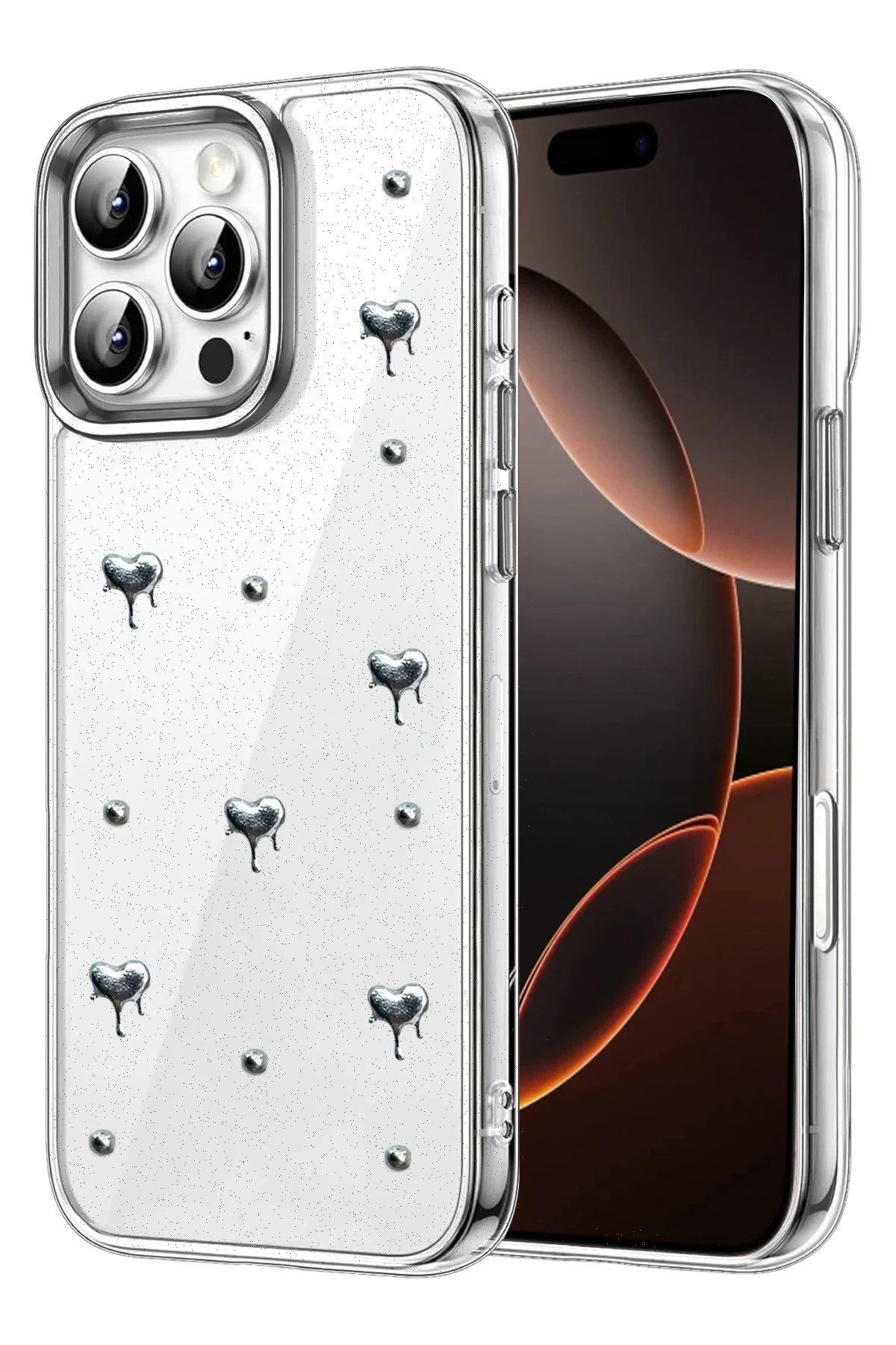 Mey İthalat®   iPhone 16 Pro Max Fiyonk Desenli Kapak - Desen 1