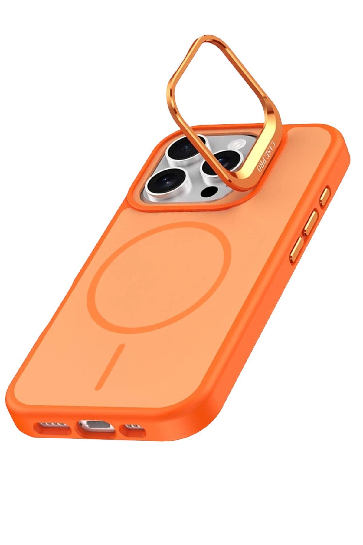 Mey İthalat®   iPhone 16 Pro Max Flexa Magsafe Kapak - Turuncu