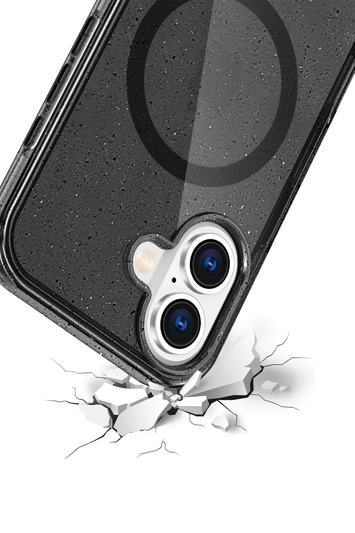 Mey İthalat®   iPhone 16 Star Magsafe Kapak - Siyah